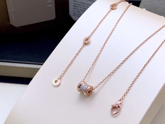 Bvlgari Full Diamond Waist Pendant Necklace