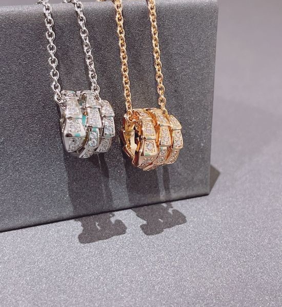 Bvlgari Snake Shape Bone Chain Necklace Timeless Design