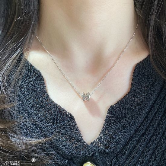 Bvlgari Small Polished Gold Spring Necklace