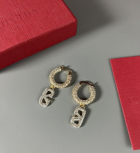 Valentino Sparkling Full Diamond Earrings