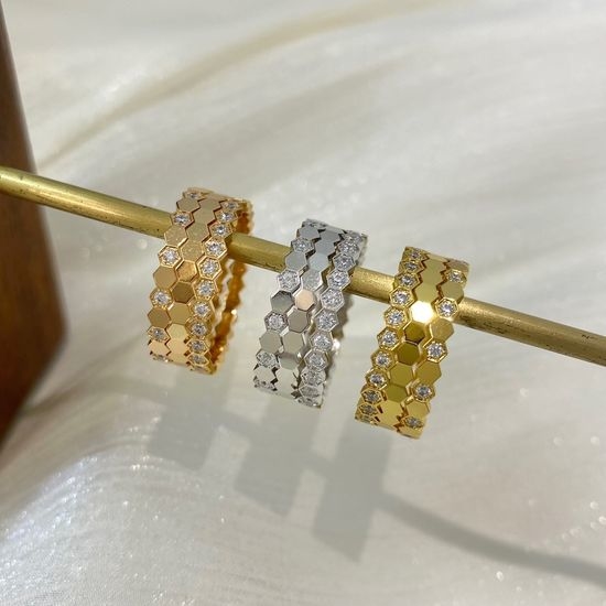 Chaumet Honeycomb Stackable Rings Elegant Jewelry