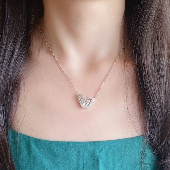 Chaumet Double Drop Pendant Necklace