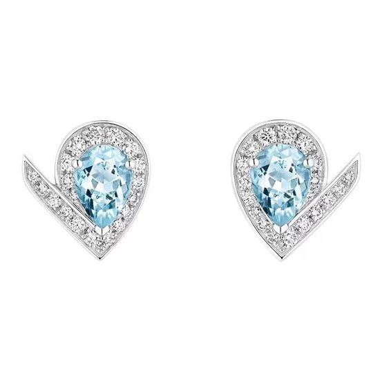 Chaumet Aquamarine Drop Earrings Fine Jewelry