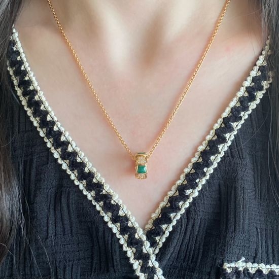 Bvlgari Snake Bone Necklace with Shell and Crystal Accents