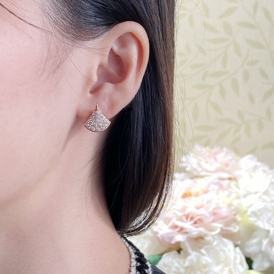 Bvlgari Luxury Full Diamond Earrings Custom Made