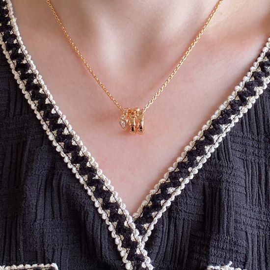 Bvlgari Gold Three-Row Diamond Snake Necklace