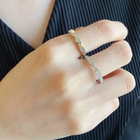 Chaumet Pointed Couple Ring Custom Engraved Jewelry