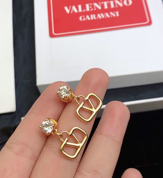 Valentino Delicate Crystal Stud Earrings
