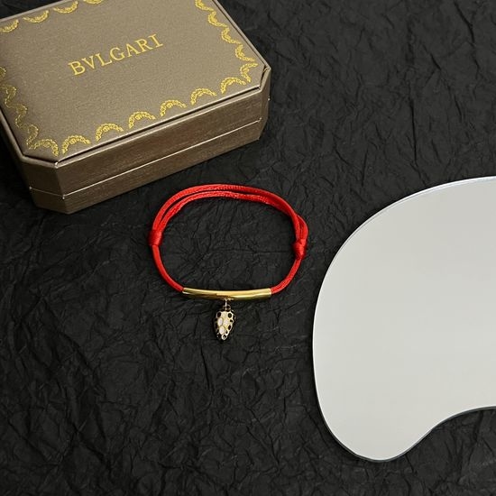 Bvlgari Snake Shape Braided Rope Bracelet