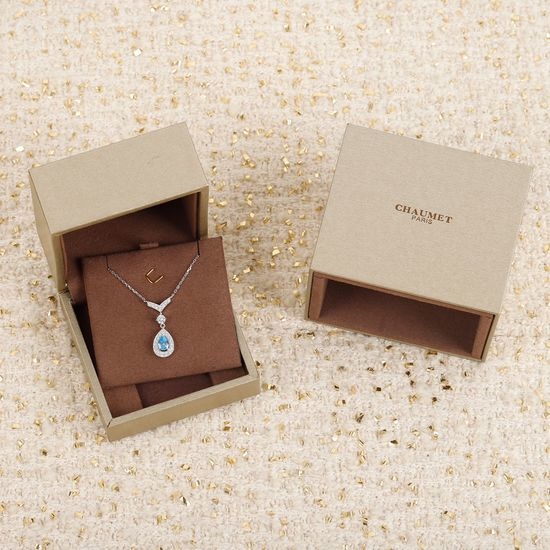 Chaumet Sapphire Waterdrop Diamond Necklace