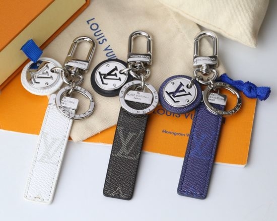Louis Vuitton LV Rectangle Pendant Double-sided Keychain