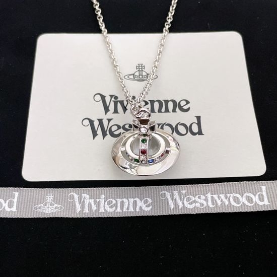 Vivienne Westhood Stereoscopic Saturn Pendant Necklace
