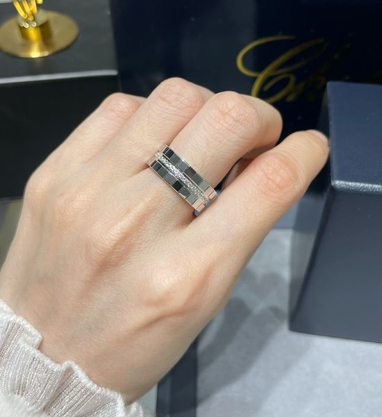 Chopard Gold Plated Paved Wide Band Ring