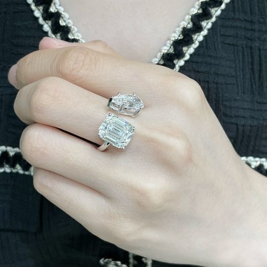 Chopard 18K Gold Solid Water Diamond Ring