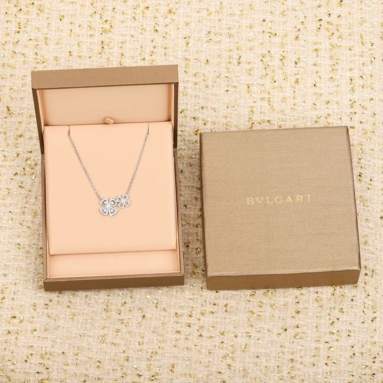 Bvlgari Diamond Petal Pendant Necklace