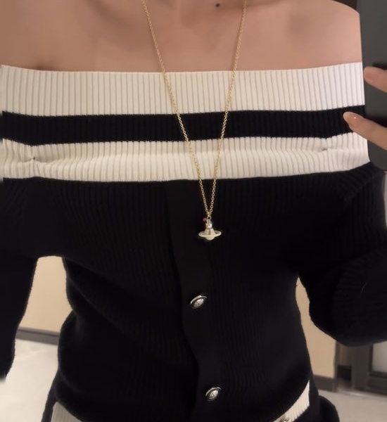 Vivienne Westhood Snowman Pendant Necklace
