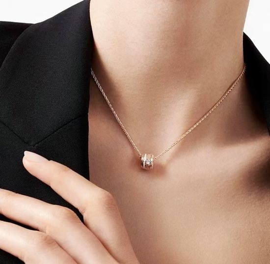 Bvlgari Rotating Diamond Necklace Fine Jewelry