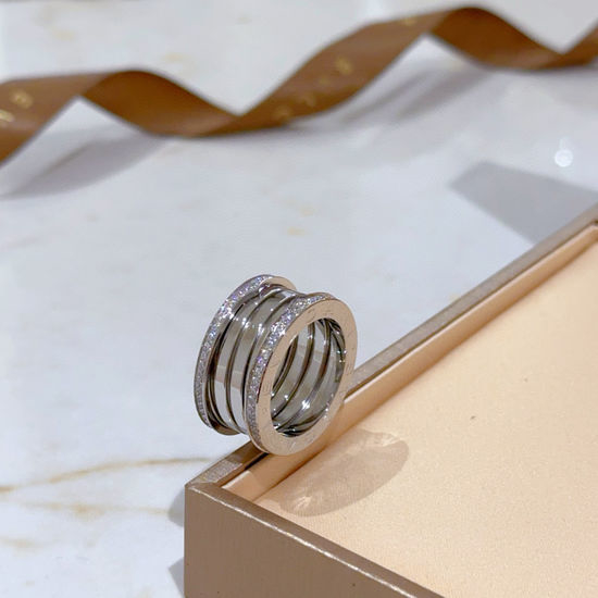 Bvlgari Enamel Inlaid Spring Ring