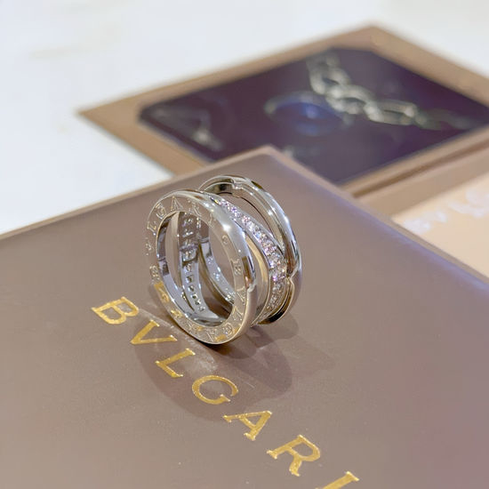 Bvlgari Rose Gold Diamond Ring