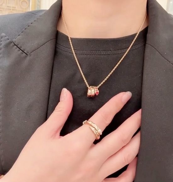 Bvlgari Three-Row Snake Shape Necklace