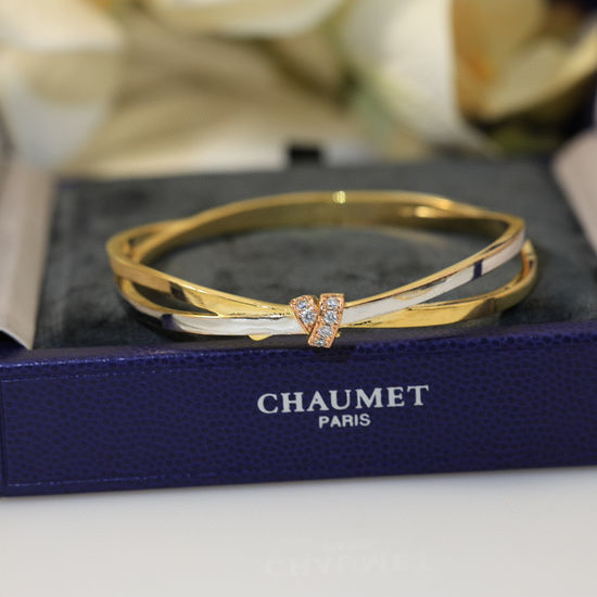 Chaumet Cross Design Gold Plated Bracelet