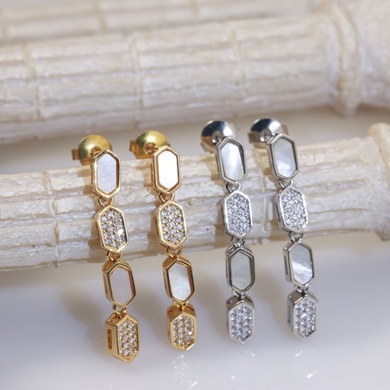 Bvlgari Scale Element Snake Stud Earrings