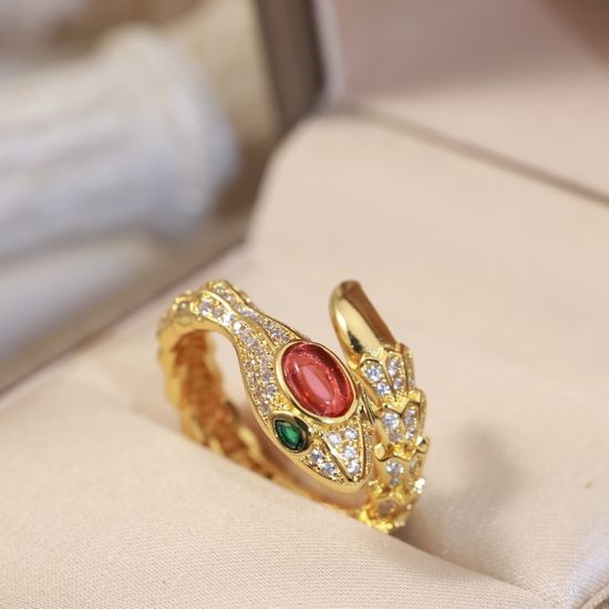 Bvlgari Sapphire Snake Design Ring