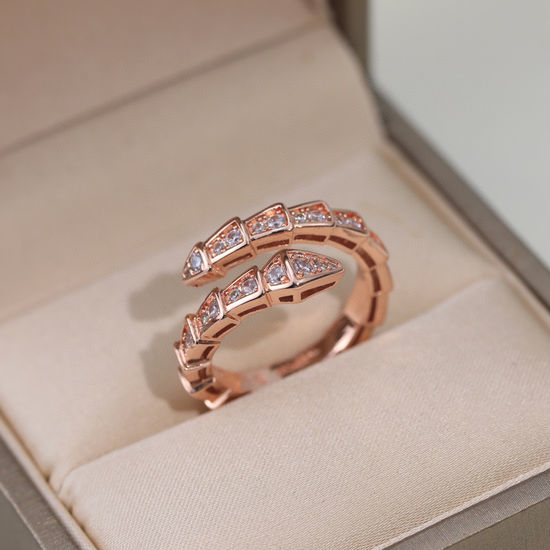 Bvlgari Serpenti Ring with Diamond Accents