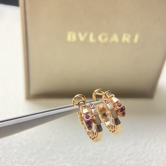 Bvlgari Bvlgari Diamond Encrusted Snake Earrings