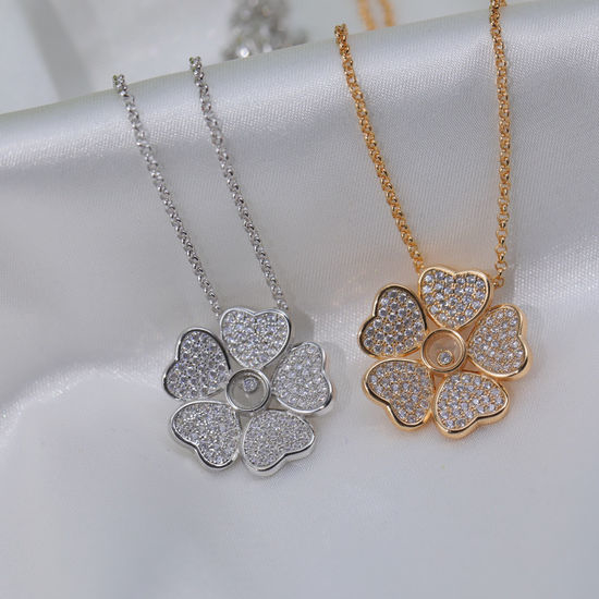 Chopard Adjustable Rose Gold Delicate Pendant Necklace