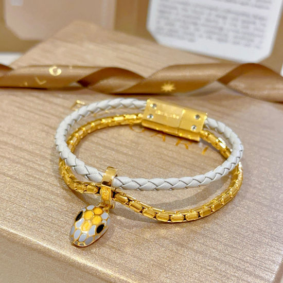 Bvlgari Double Layer Snake Head Bracelet