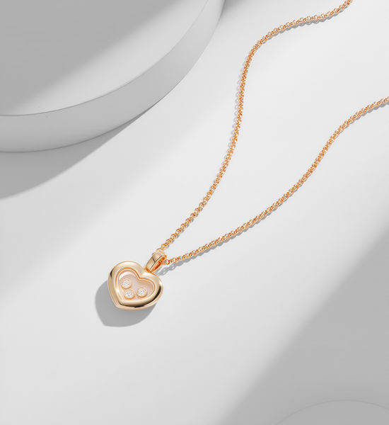 Chopard Chopard Happy Diamond Heart Pendant Necklace