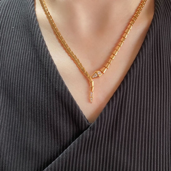 Bvlgari Snake Shape Pendant Necklace
