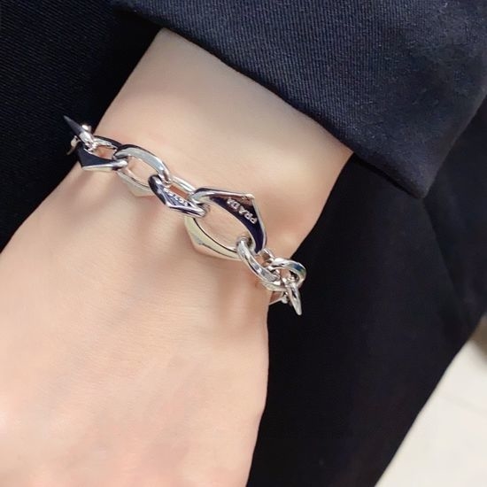 Prada Embossed Logo Thick Fashion Bracelet
