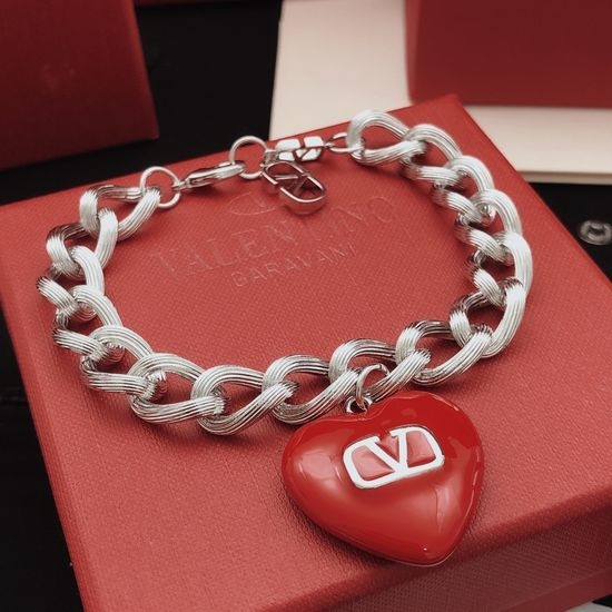 Valentino Twist Red Heart Bracelet