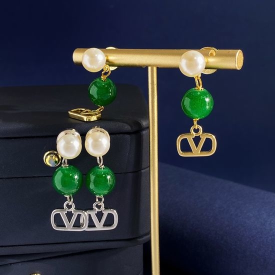 Valentino Pearl Beaded Drop Dangle Earrings