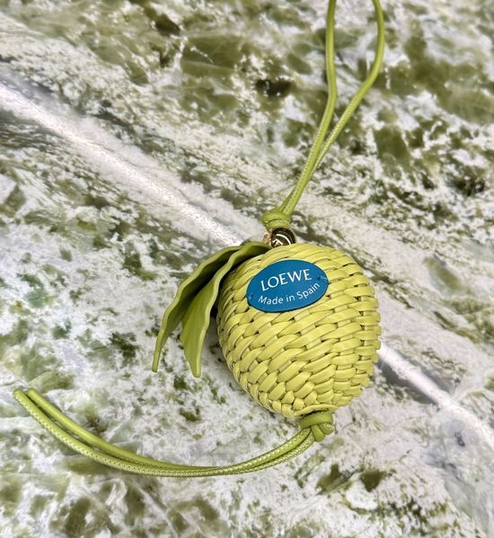Loewe Green Apple Leather Bag Charm