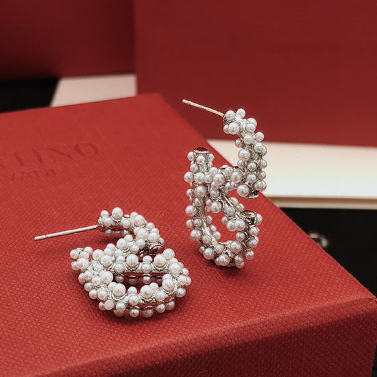 Valentino Diamond Inlaid Small Stud Earrings