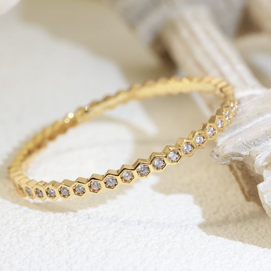 Chaumet Honeycomb Wave Stackable Bangle