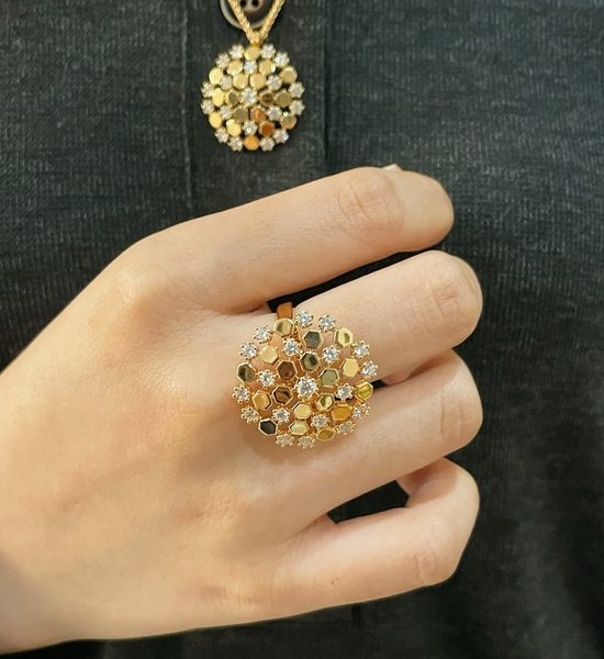 Chaumet Diamond Honeycomb Delicate Ring