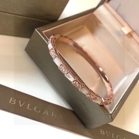 Bvlgari Natural Shell Snake Shape Bangle
