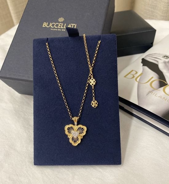 Celine Diamond Clover Pendant Necklace