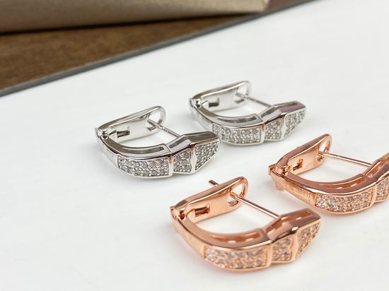Bvlgari Snake Shape Ear Clips Anti Allergy
