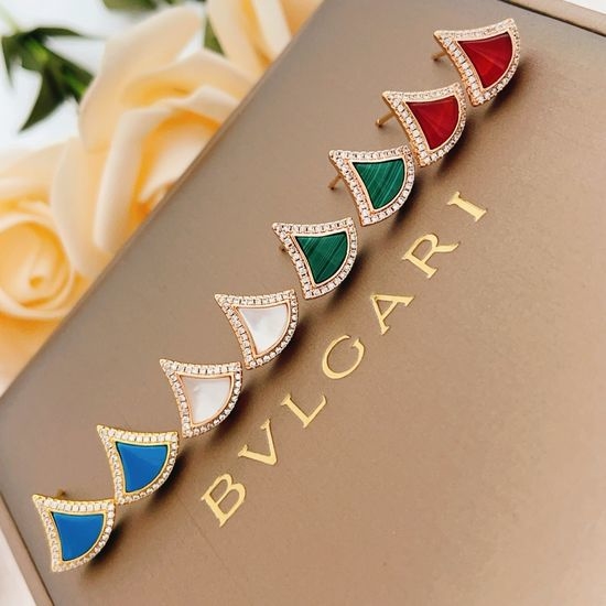 Bvlgari BVLGARI Four-Color Diamond Earrings
