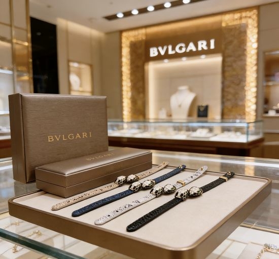 Bvlgari Retro Leather Cord Adjustable Bracelet