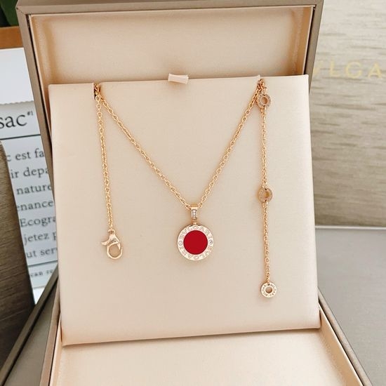 Bvlgari Two Sided Coin Pendant Necklace