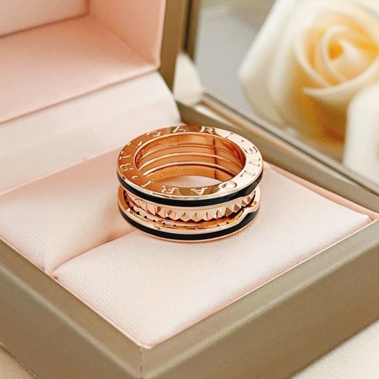 Bvlgari Rose Gold Rivet Spring Ring