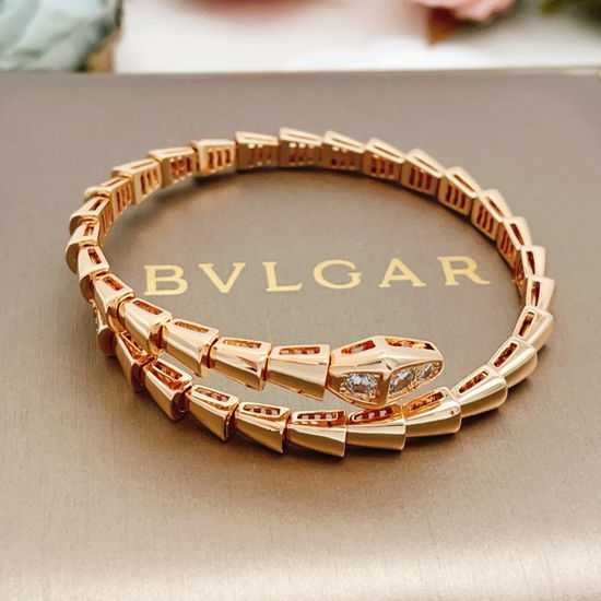 Bvlgari Rose Gold Snake Bone Bracelet