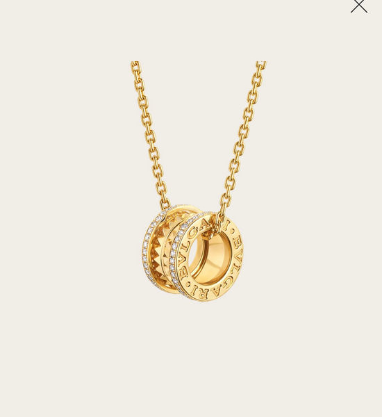 Bvlgari Edge Diamond Riveted Pendant Necklace