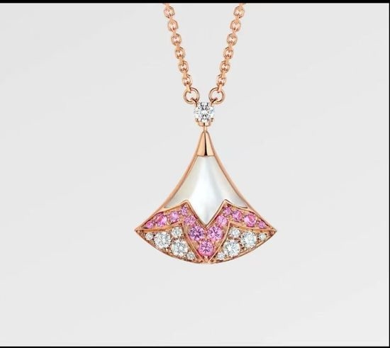 Bvlgari Diamond Inlaid Mother of Pearl Necklace